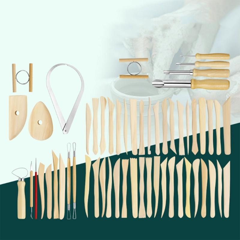 Multifunctional Pottery Tools Pottery Carving Tool Wood Clay Sculpting Tool Wire Clay Cutter Clay Modeling Shaping Tool