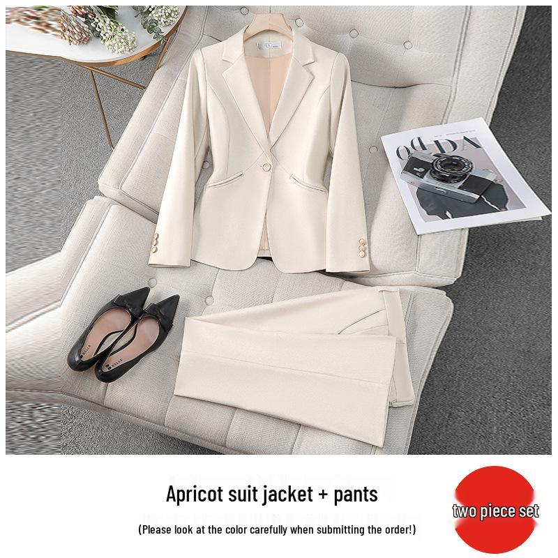 Women's Pink Slim Fit Professional Suit - Spring/Autumn 2026 High-End Formal Wear