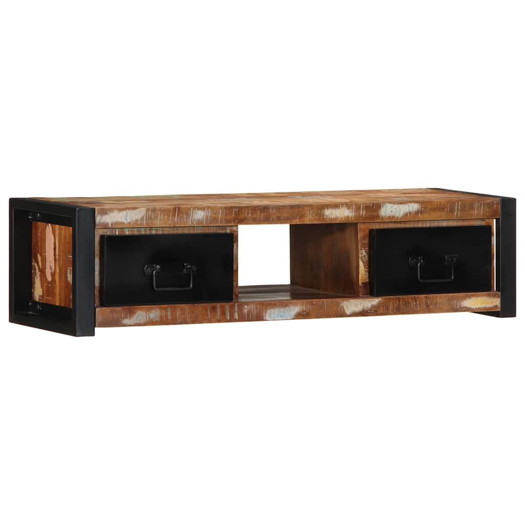 TV Stand 100 X 30 X 25 Cm Solid Reclaimed Wood