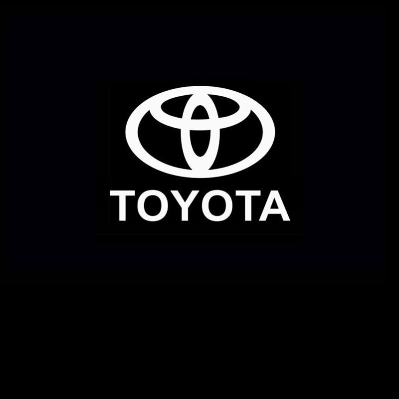 2PCS Car LED Welcome Lamp with Toyota Logo Door Ghost Shadow Light Laser Projector for Toyota PRADO Camry Corolla Rav4 Prius