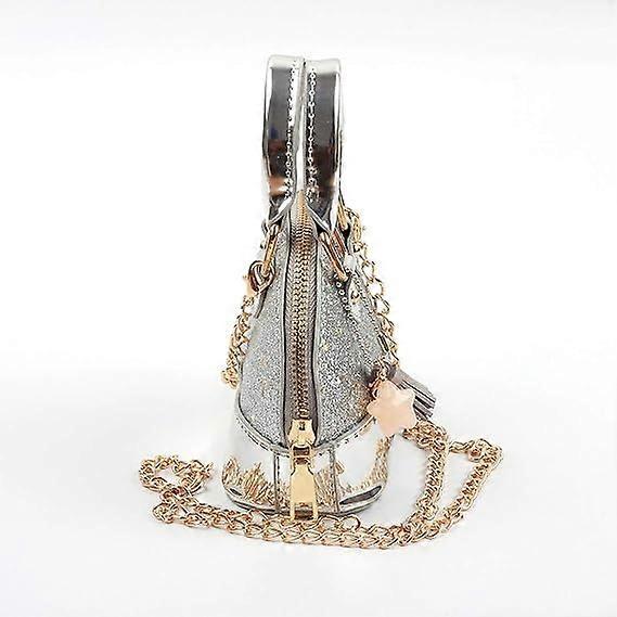 Girls' Mini Sequin Handbag Random Color Pendant Shell Shaped Cros