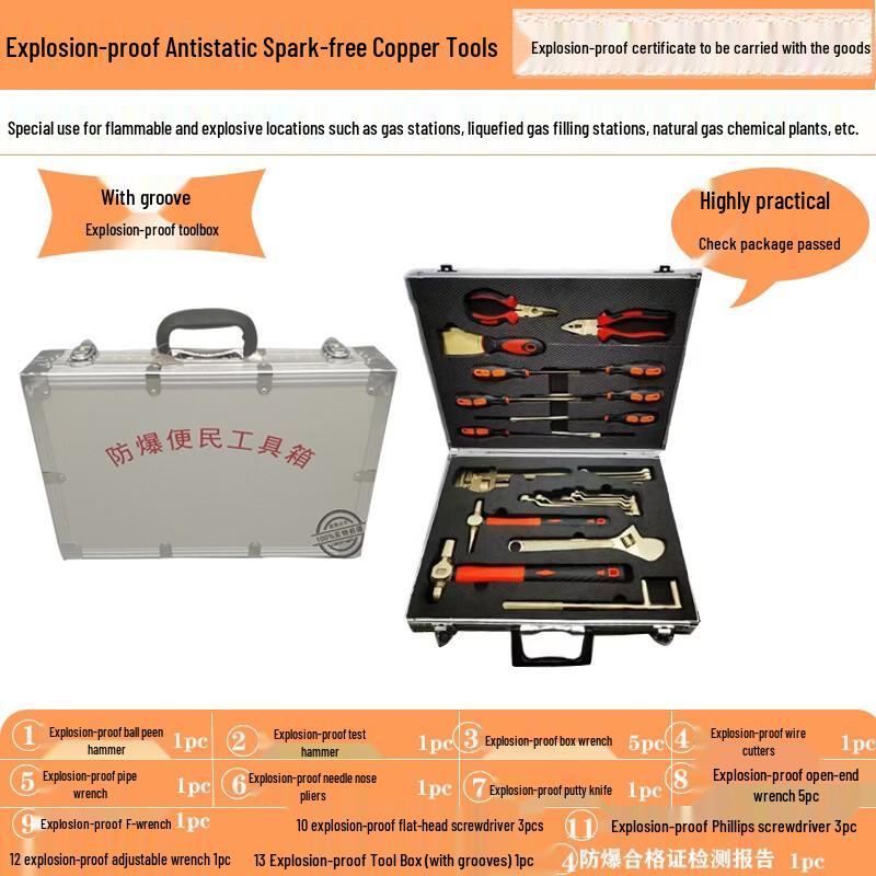 Explosion-Proof Anti-Magnetic & Anti-Static Tool Set