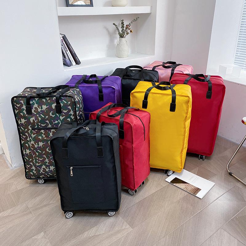 Reisetasche mit großer Kapazität, faltbar und mit Rollen – Unisex-Gepäck, Umstands- und Einkaufsaufbewahrungslösung