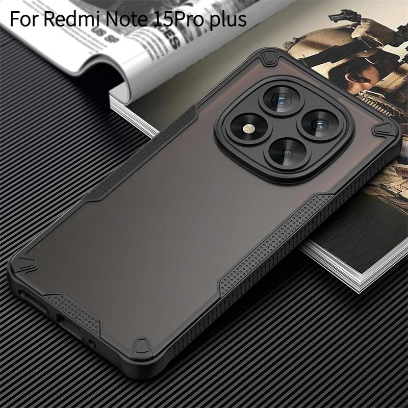 Transparent Matte Hybrid Rugged Armor Shockproof Case for Redmi Note 15Pro Plus 15 14Pro Poco M8 Pro Camera Protect Phone Cover