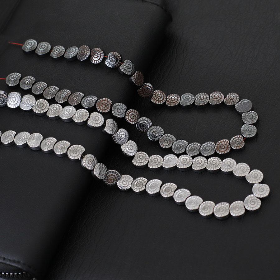 Noter Real Natural Hematite Stone Beads For Jewelry Making Shell Fish Anchor Healing Beaded Bag DIY Bracelet Necklace Wholesale