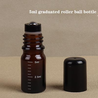 1Pcs 5Ml 10Ml 15Ml 20Ml 30Ml 50Ml Empty Brown Roll On Glass Bottles Roller Ball For Perfume Essential Oil Liquid Substances