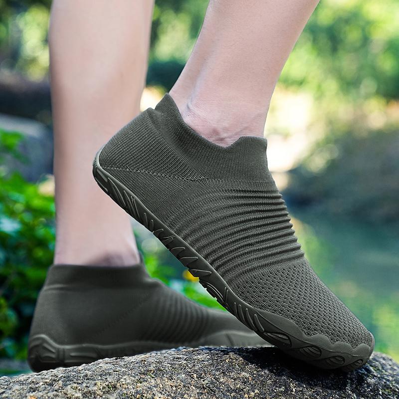 Running Cross Training Shoes Men's Minimalist Five Finger Wide Toe Casual Barefoot Shoes Women's Minimalist Trendy One Step Kick