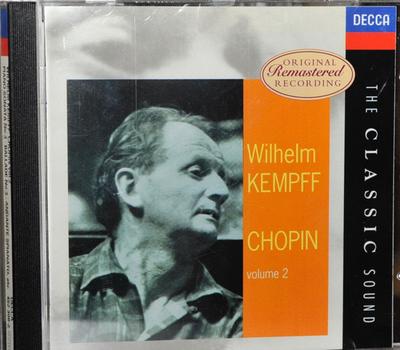 CD CHOPIN; KEMPFF - Chopin;Piano Sonata No.3  4523082 Decca 1996 Germany Classical Used