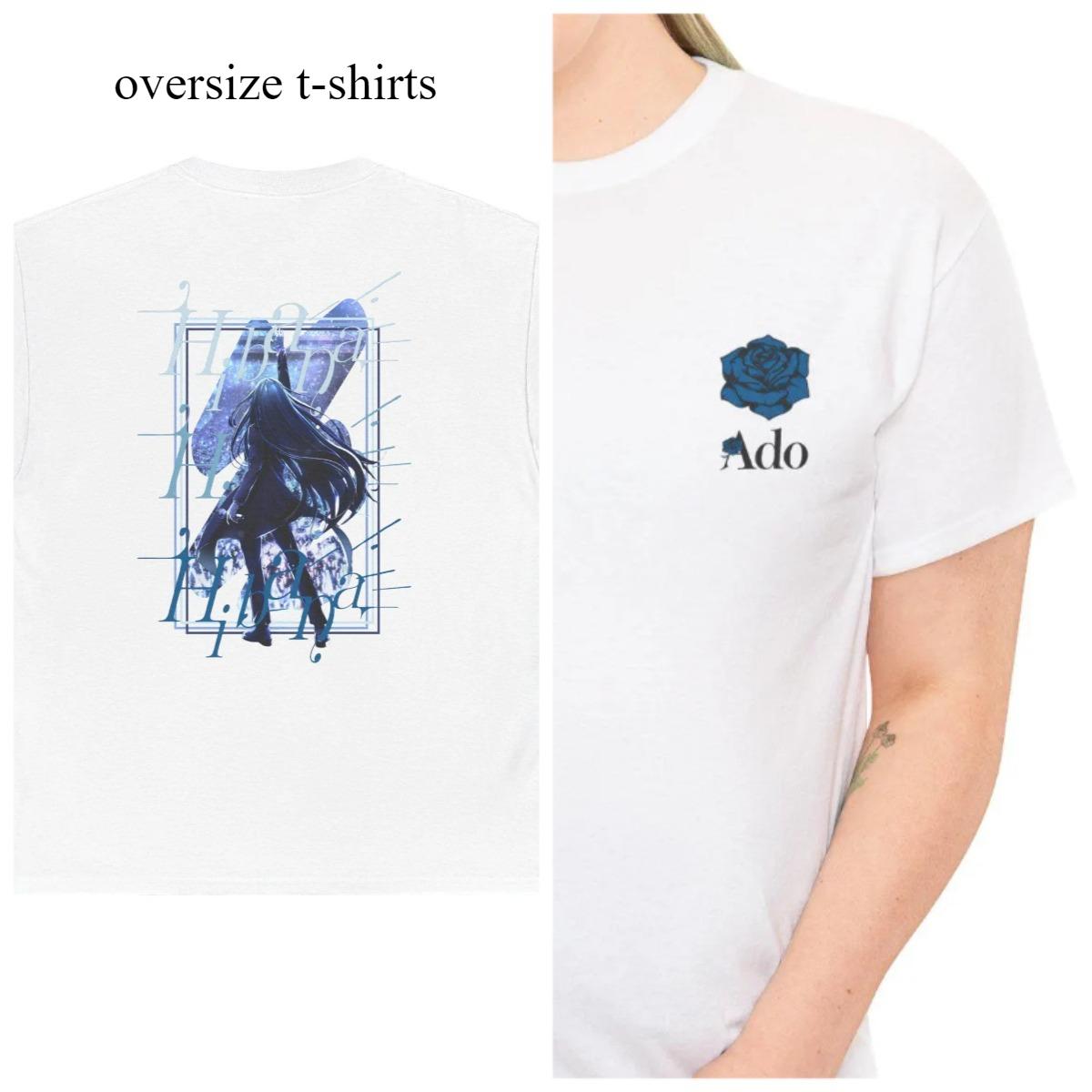 

Hot Sale Ado WORLD TOUR 2025 Hibana Tshirt Cotton Short Sleeve T-shirt Japan Style Fashion Print Clothing Women Men Summer Tee 4XL