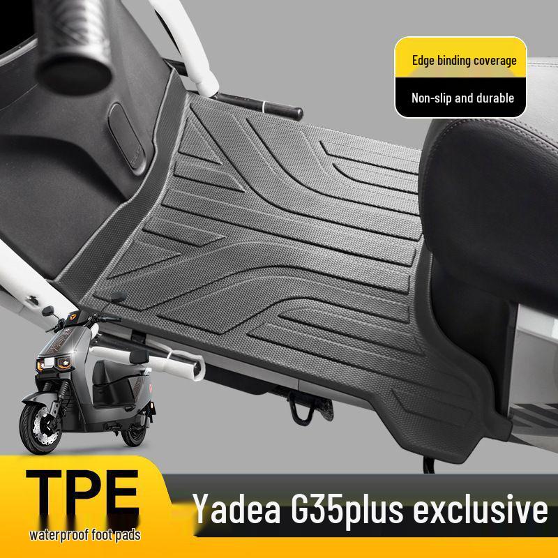 Yadea TPE Floor Mats for Guanneng White Shark, Modern & G35PLUS Series Single Layer TPE Floor Mat