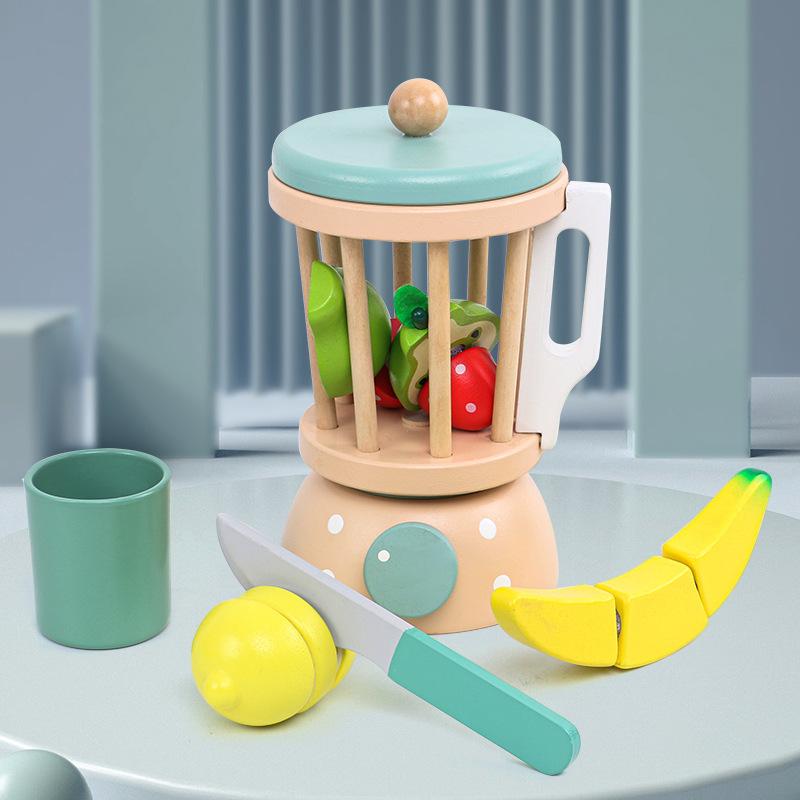 Customized Simulation Play House Tea Set Dessert Set, Kindergarten Playground Role-Playing Early Education Wooden