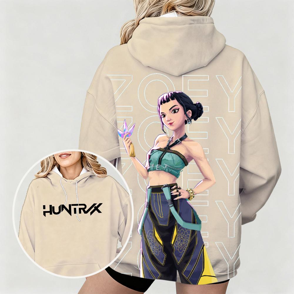 

Women s Oversized Hoodie KPop Demon Hunters Zoey Animated Print Comfortable Fashionable Casual Daily Hoodie S