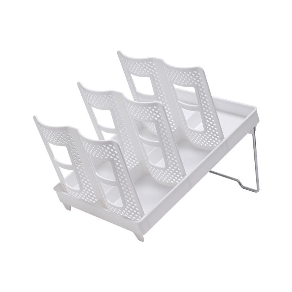 Plastic Disposable Cup Storage Holder Adjustable Space Saving Foldable Paper Cup Holder Portable Mug Display Stand