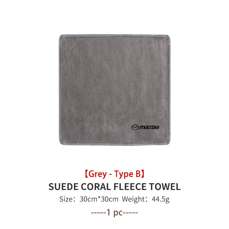 

For Mazda Car Washing Towel Cleaning Wiping Cloth Deer Skin Coral Velvet 2 3 5 6 Axela Atenza Allegro CX3 CX5 CX7 CX9 CX30