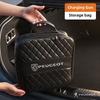 Car Carbon Fiber Fireproof Charging Gun Compartment Storage Bag For 206 307 308 207 3008 208 407 508 2008 5008 301 406