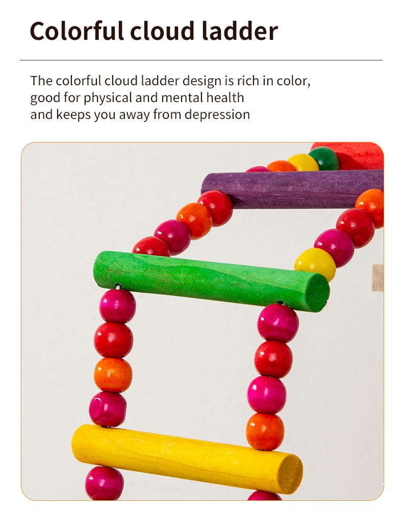 Solid Wood Parrot Play Stand: Handcrafted Bird Playground and Training Platform for Floor Use