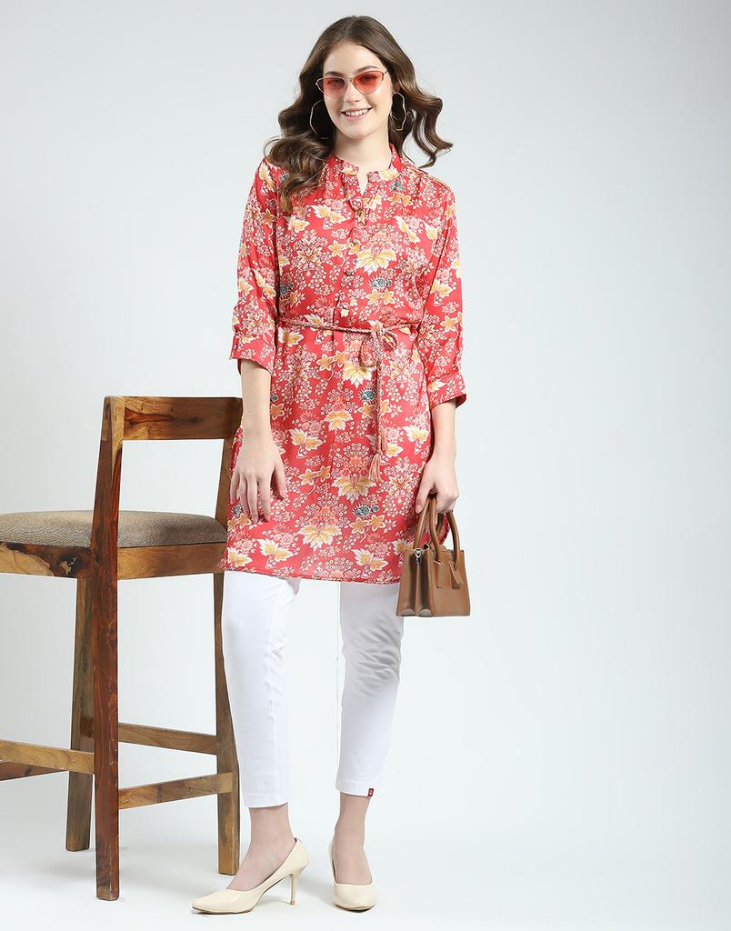 Monte Carlo Women's Printed Round Neck Tunic