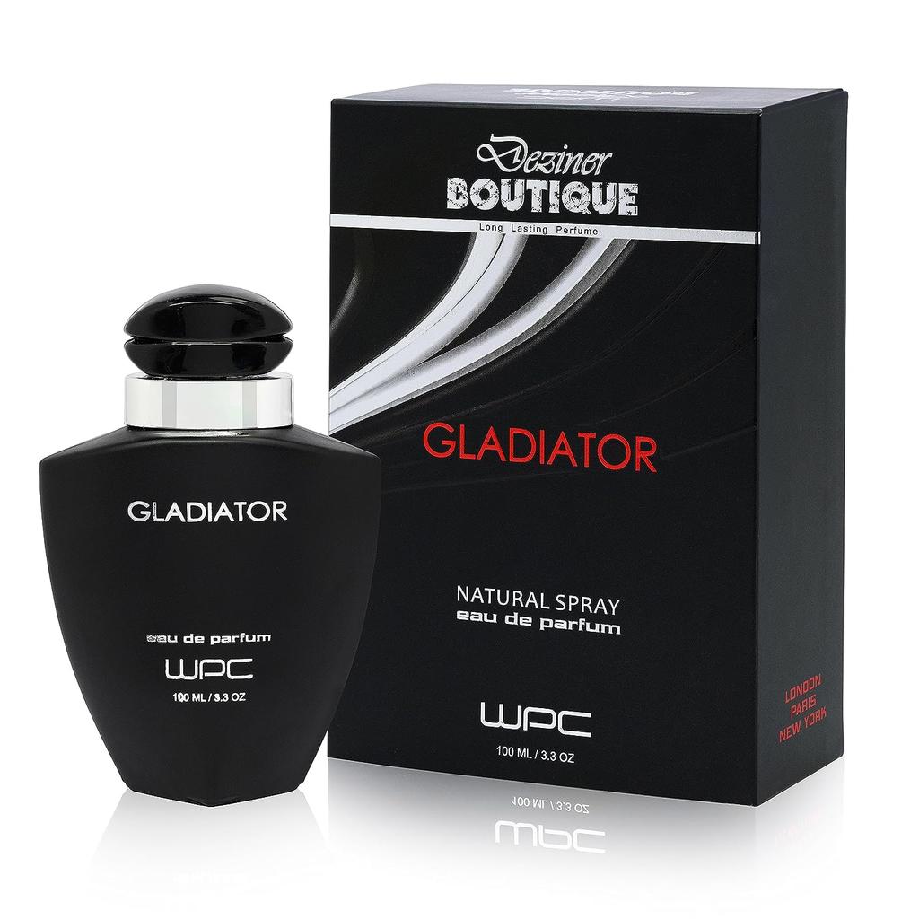 

Deziner Boutique Gladiator Духи для мужчин | 100 мл | Парфюмированная вода | Роскошный стойкий аромат Натуральный спрей | Упаковка из 1 шт.