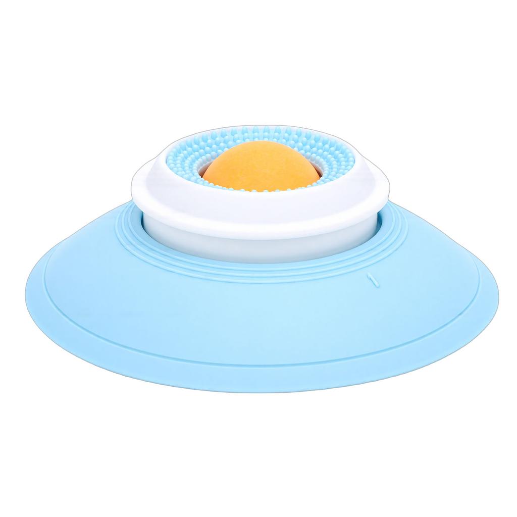 Dog Cat Lick Toy Rotating Licking Bowl Enrichment Toy Suction Cup Interactive Feeder Dog Lick Treat Dispenser