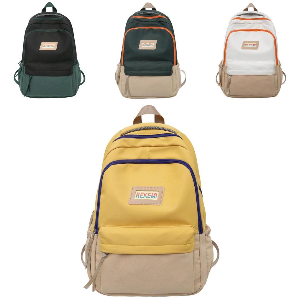 Nylon Student Backpack With Laptop Insert For Middle School And Casual Daily Use