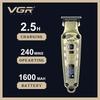 VGR V-901 Hair Trimmer Cordless Professional Barber Hair Cutting Machine Electric Hair Clipper Digital Display Trimmer Oil Head Clipper for Men