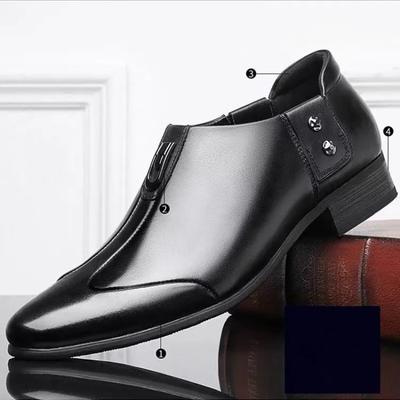Herren Freizeitschuhe aus Leder Klassische Schwarze Business-Kleiderschuhe Leichte PU Weiches Leder Schuhe Herren Kleiderschuhe Slipper Loafer