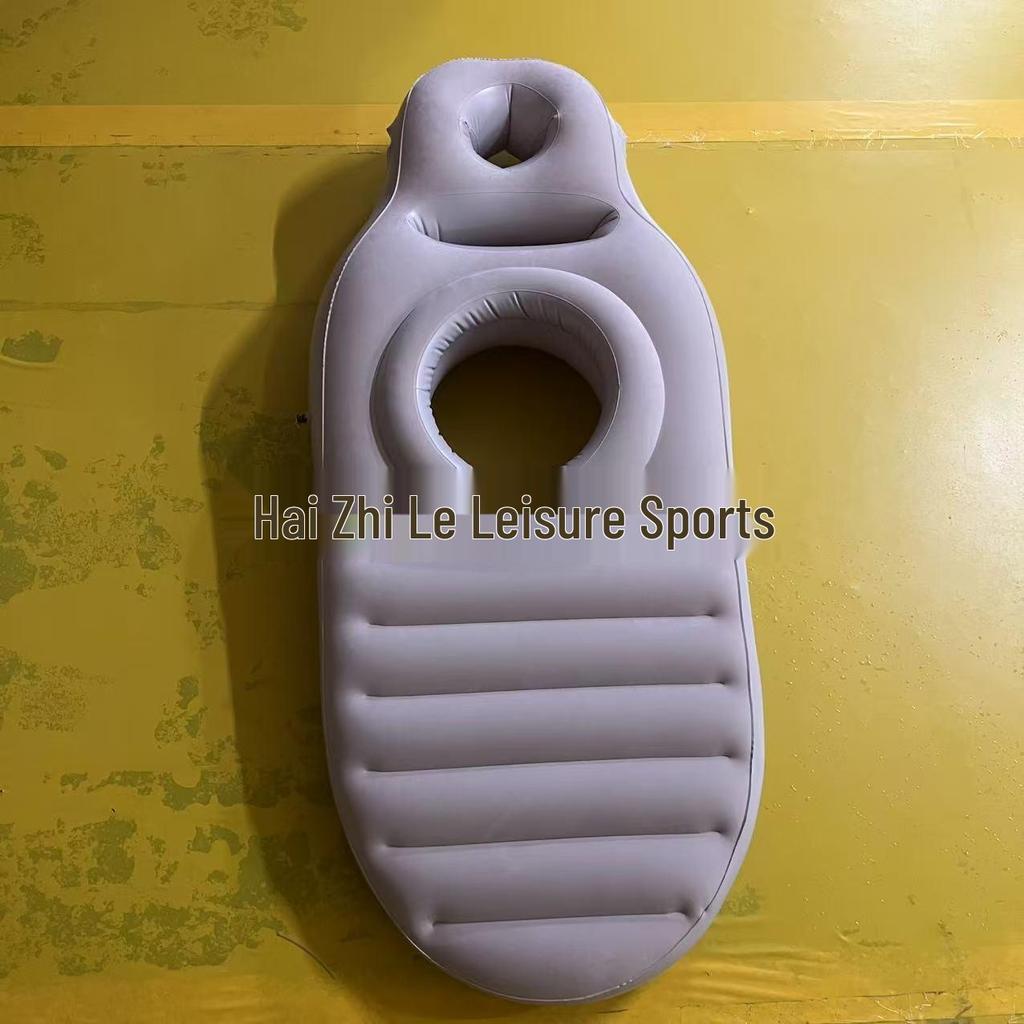 Inflatable Pregnancy Sleep Pad - Flocking Surface Prone Pillow