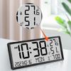 Versatile Digital Clock Battery Powered Wall Clock Electronic Desktop Clocks