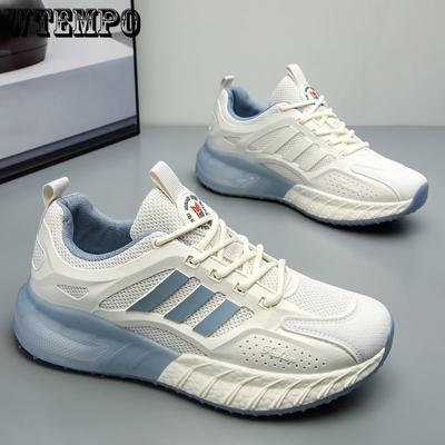 Letnie trampki Męskie lekkie, siateczkowe, oddychające buty sportowe Antypoślizgowe buty na co dzień z miękkim dnem Amortyzujące buty do biegania