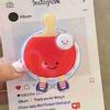 Cute and Magnetic Phone Stand, Portable Rotating Phone Holder, Face Table Tennis Ball Magnetic