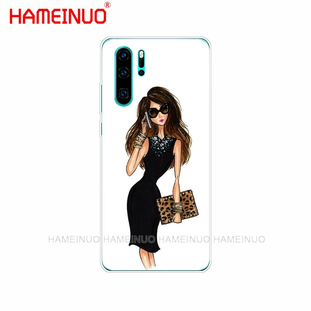 silicon phone cover case for huawei P30 PRO LITE P SMART 2019 plus p smart Z p20 lite 2019 Beautiful Love Dress Shopping Girl