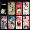 Anime S-Spy X Family Phone Case For iPhone 16,15,14,13,12,11 Plus,Pro Max,XS,X,XR,SE Soft Silicone Black Cover