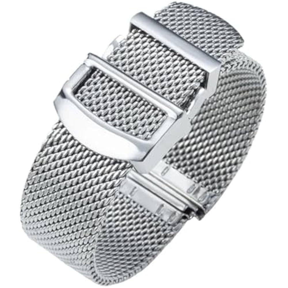 

HFHFBNL Strap Steel Belt IWC Omega Compatible Longines Mido Compatible Milanese Mesh Belt Polishe...