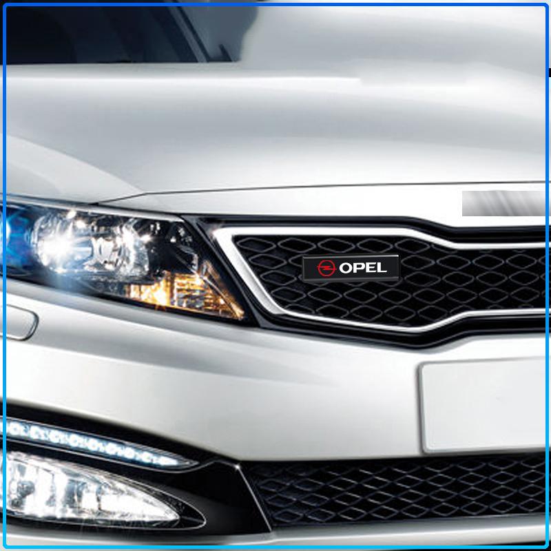 1Pcs Car Front Cover Grille Lamp Emblem Decor LED Lightings Styling For Opel Astra H G Corsa Insignia Astra Antara Meriva Zafira Interior