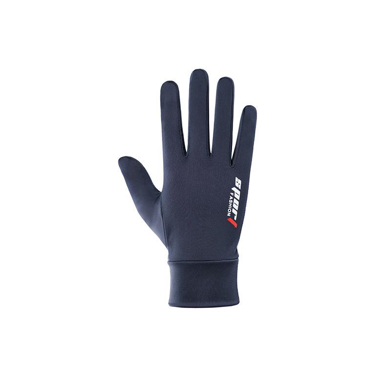 

Солнцезащитные перчатки мужские летние полутонкие нескользящие из ледяного шелка one size