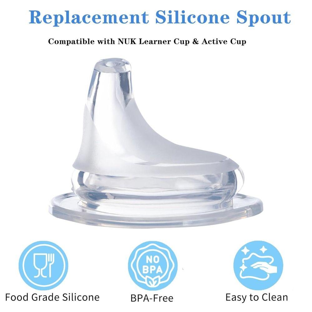 4 Stück Weiche Textur Schnabeltassen Ausguss für NUK Lernbecher & Active Cup Kleinkind Trinken