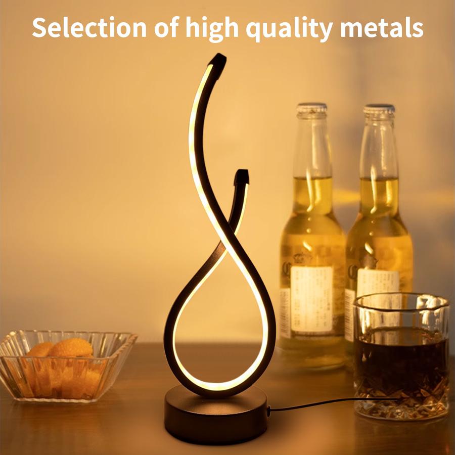 Modern Creative Table Lamp 3 Colors Dimmable Night Light For Bedroom Living Room Reading Office Bedside Decoration Lighting