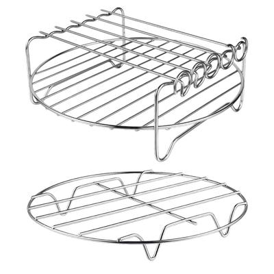 2 Pack Air Fryer Grill Set, Stainless Steel Rack for XL Power Airfryer Philips