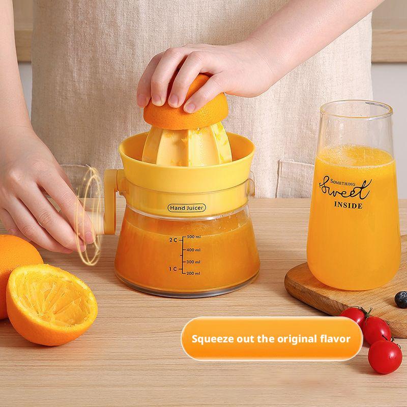 Hand Juicer Portable Orange Lemon Squeezer Multifunctional Manual Citrus Juicer Fruit Residue Separator Home Kitchen Fruit Tool