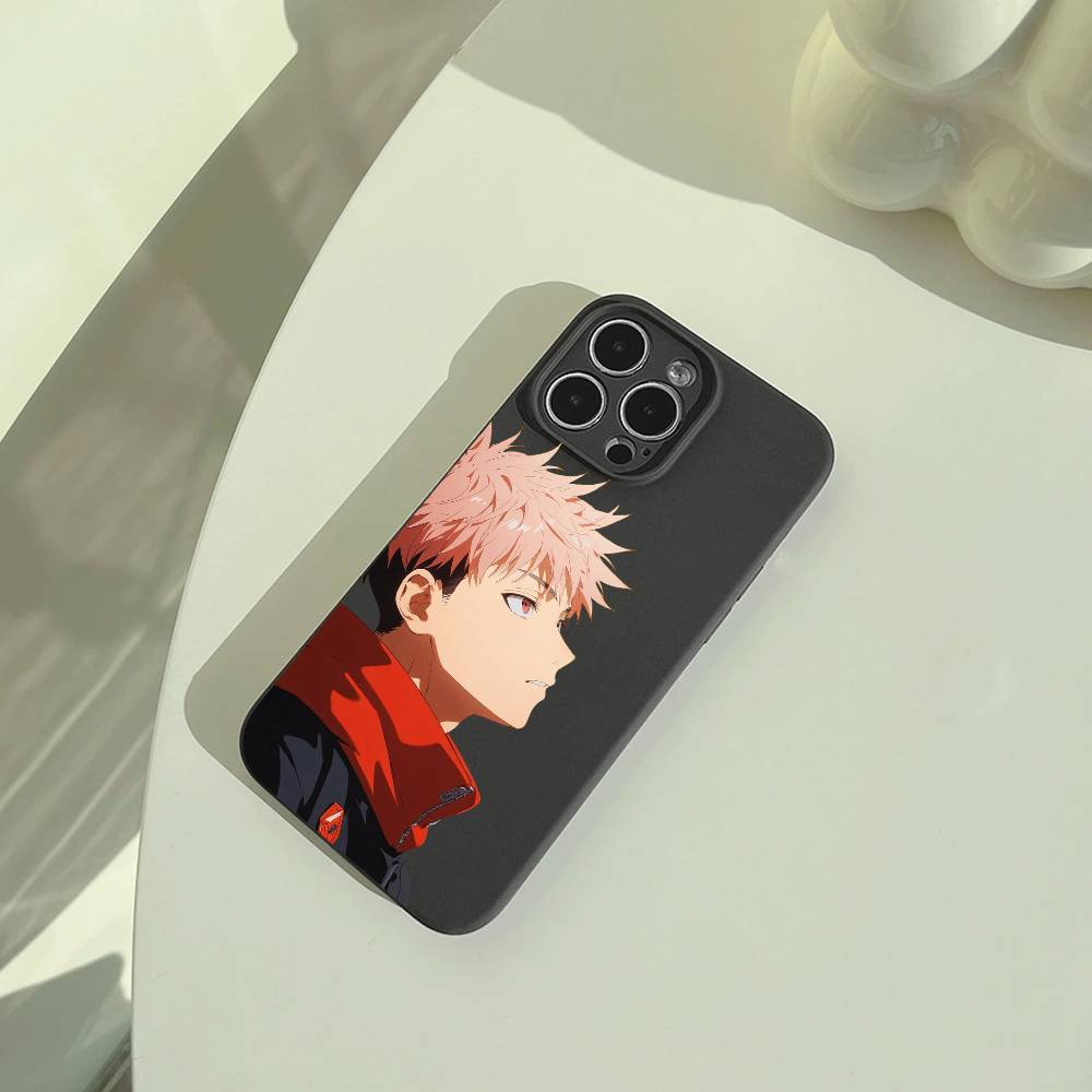opular characters-J-Jujutsu K-aisen- Phone Case For iPhone 17,16,15,14,13,12,11 Pro Max,16Plus,XS Soft Black Cover