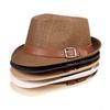 Men's Bowler Hat Summer Straw Hat Men Jazz Hat Gentleman Hat Breathable Sun Hat