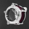 Motorcycle Air Filter Air Cleaner Kit CNC Intake System Chrome For Harley Sportster Dyna Softail Touring 883 1200 Electra Glide