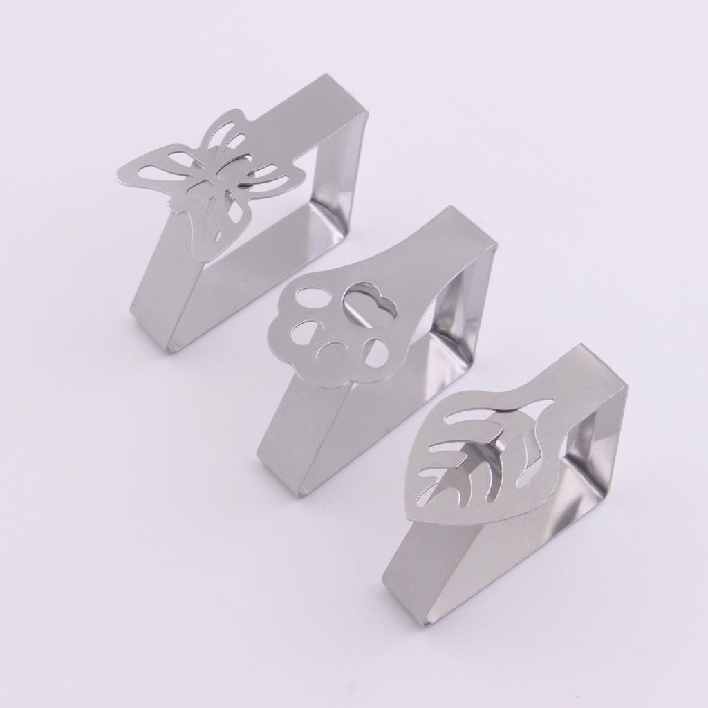 1PC Integrated Molding Non-slip Cat Claw Shape Stainless Steel Clip Hotel Outdoor Meeting Leaf Tablecloth Fixing Clip Adjustable