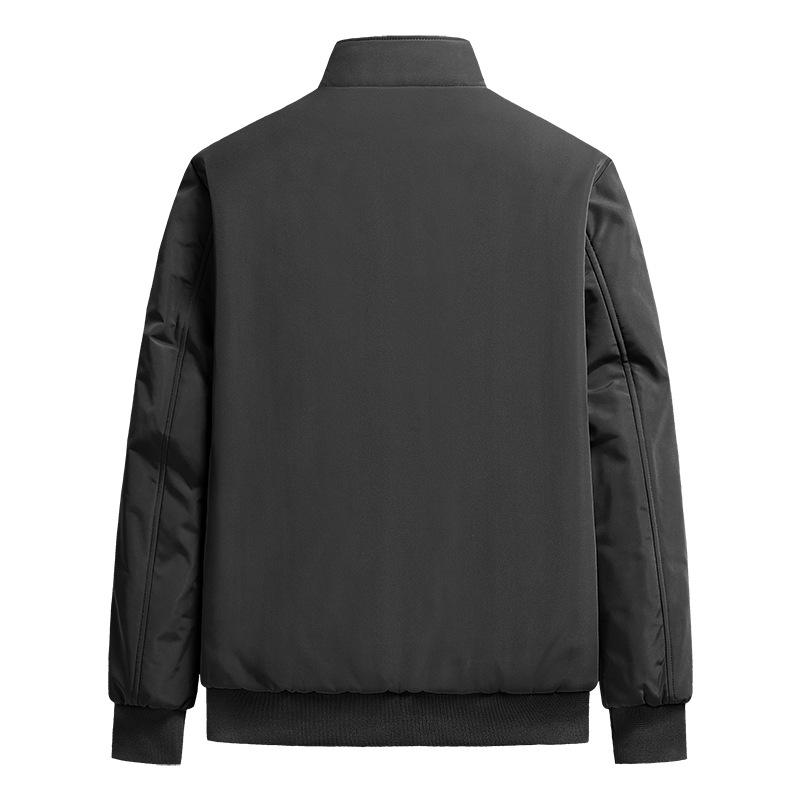 Men's M-8XL 2024 Autumn Solid Color Loose Business Casual Jacket