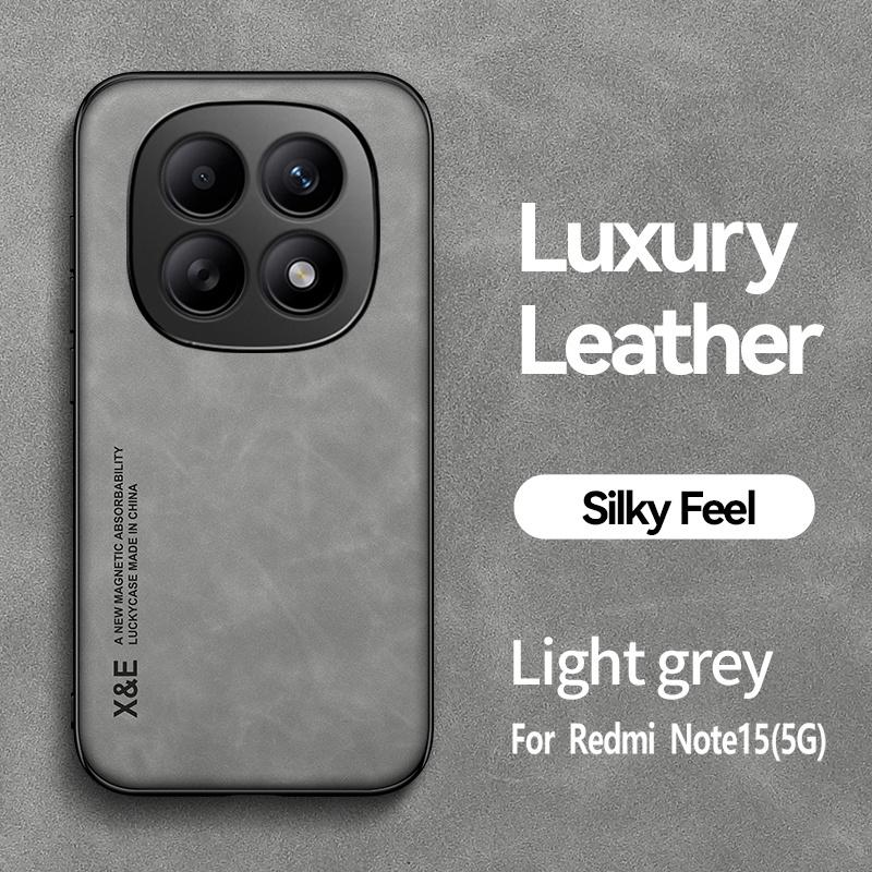 For Redmi Note15 Pro+ Case Luxury Magnetic Leather Soft Phone Cases for Xiaomi Redmi Note 15 Pro Note15Pro 5G 4G Back Cover