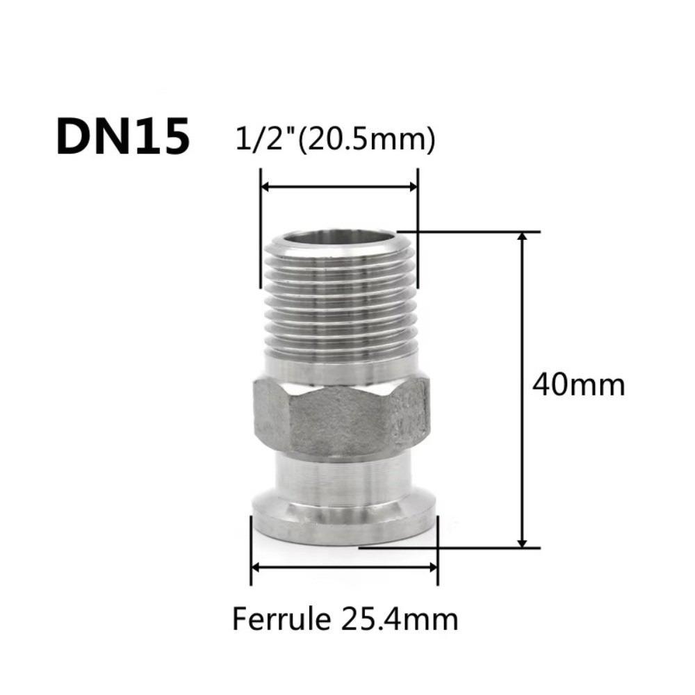 Sanitary Grade Triple Clamp Adapter SS304 Stainless Steel Sanitary Grade Fitting Fluid Systems