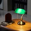 Modern Bank Table Lamp with Pull Cord Switch Acrylic Lampshade Without Bulb Suitable for Bedroom Office Bank Settings