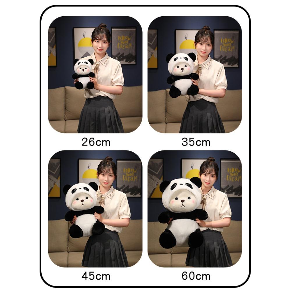 Dinosaur Transformed Bear Plush Doll Bear Bear Turn Into Panda Stuffed Toys Birthday Gift