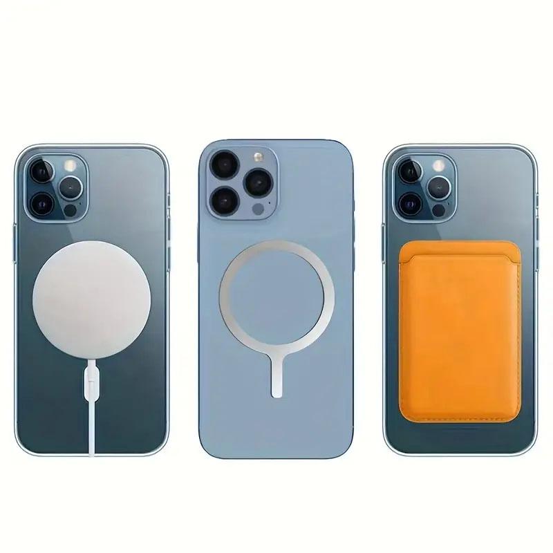 Universal Magnet Sticker Magnetic Adapter Ring Suitable for Magsafe IPhone Wireless Charging Cellphone Round Metal Plate Ring