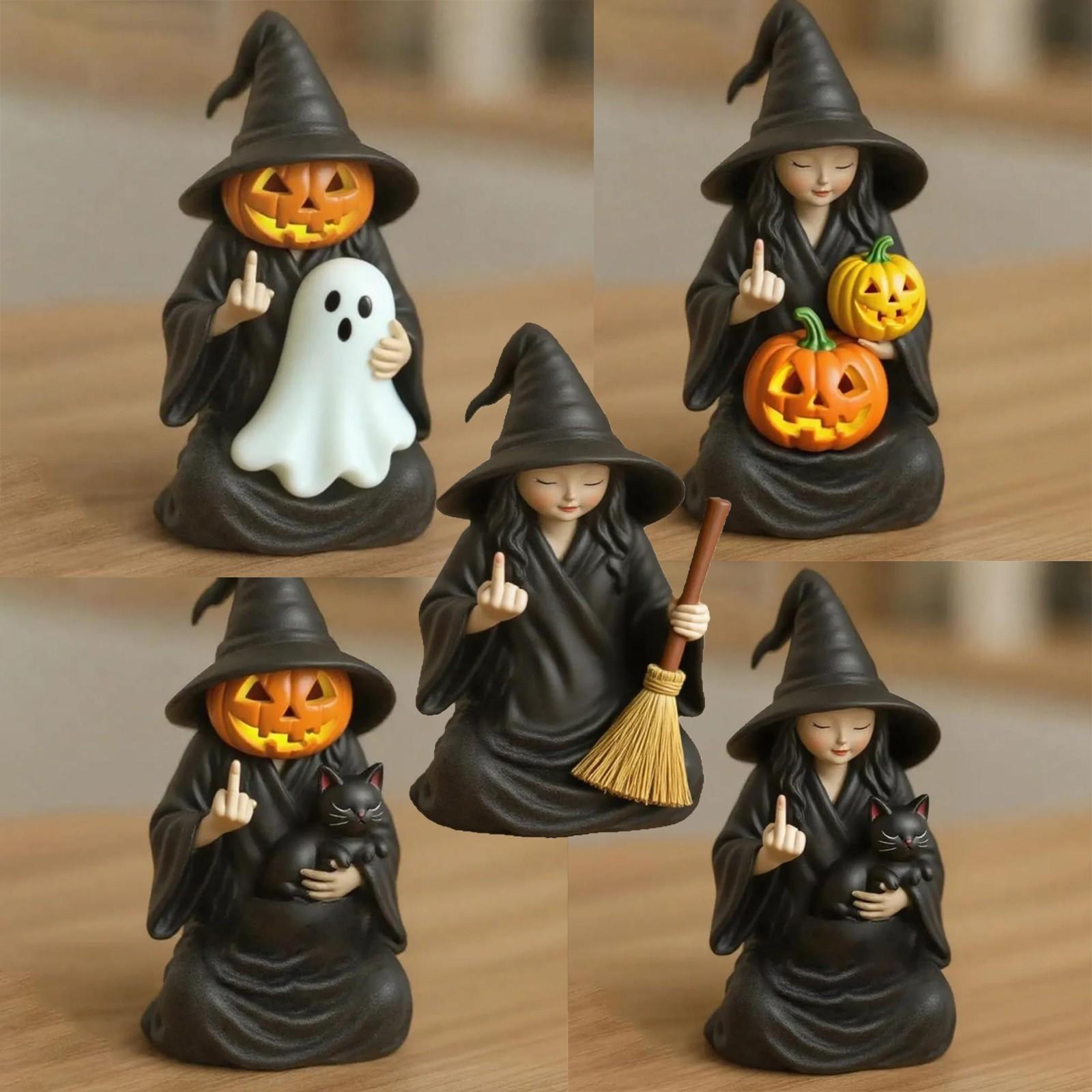 

Хэллоуин Статуя Ведьмы Смола Украшения для Дома One Size